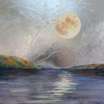 Harvest Moon Over Keuka Lake