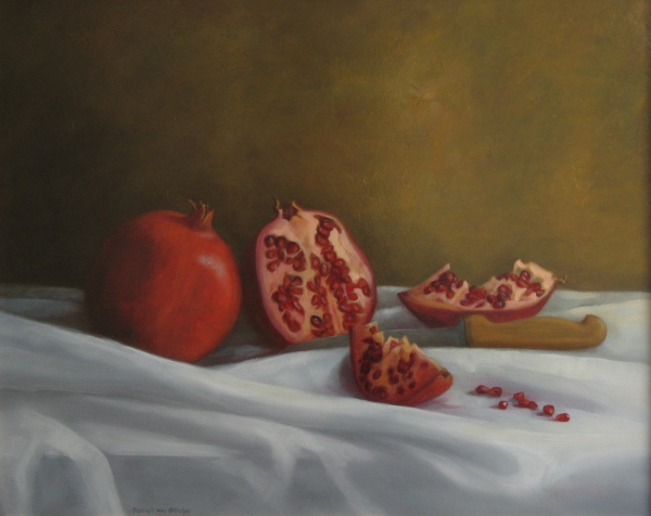 Pomegranates Opened