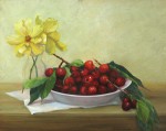 Pomegranates on White