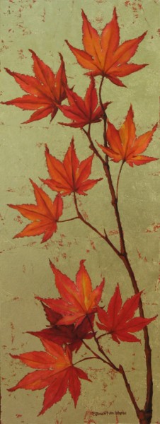 Fall: Japanese Maple (with Gold Leaf)