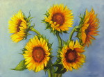 Five Sunflowers