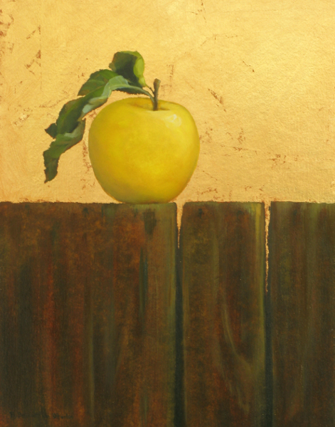 Apple on Ledge
