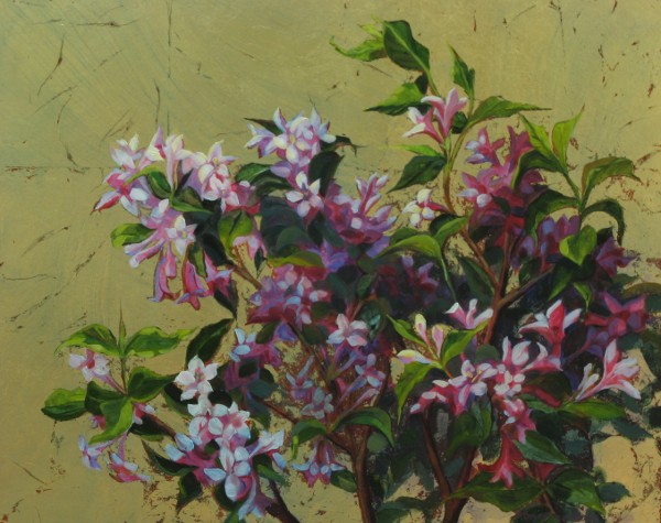 Wild Azaleas (with gold leaf)